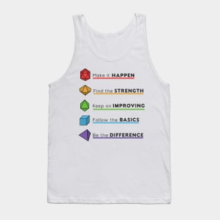 RPG Gamer dice motivational meaning for everyday Tank Top